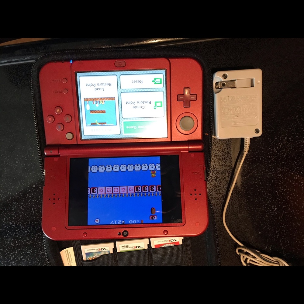 Nintendo 3dXL plus 6 games